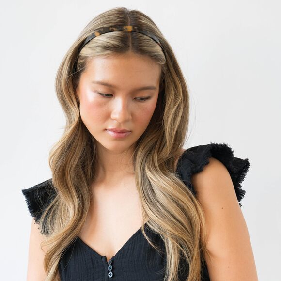 7627 Tortoise Headband , France Luxe 1/2\
